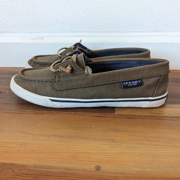 Sperry Women's Top Siders Green Casual Sneakers Size 8.5 - Picture 2 of 14